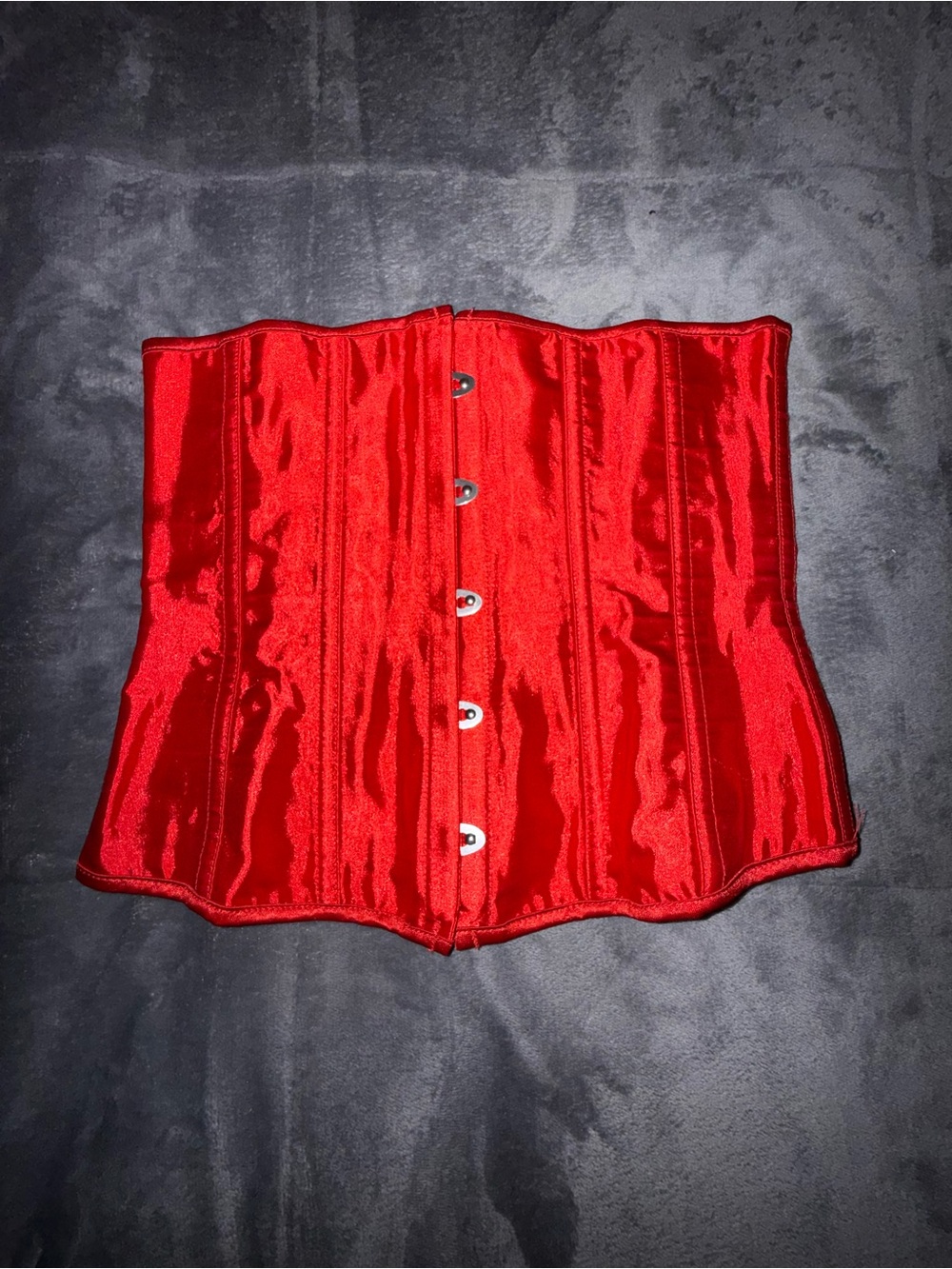 Unlisted Red Satin Underbust Corset
